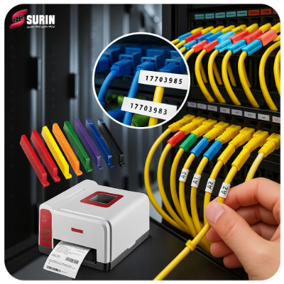 راهنمای جامع طراحی و اجرای سیستم برچسب‌گذاری کابل در دیتاسنتر برای مدیریت بهینه کابل‌ها